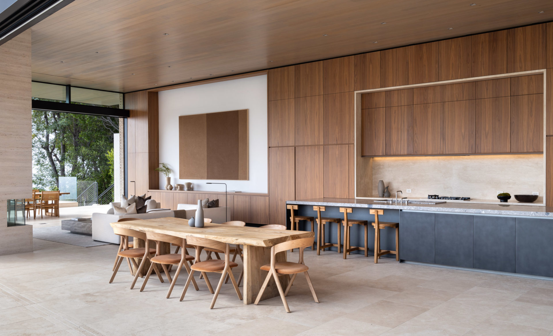 Dining and kitchen